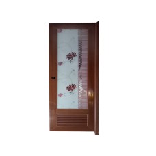 PVC Door Whole Glass With Louver 70X210