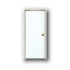 PVC Door Plain White without Louver 60X210