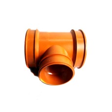 PVC Sanitary Tee Orange 4x3