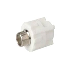 PPR White Male Adaptor 1"